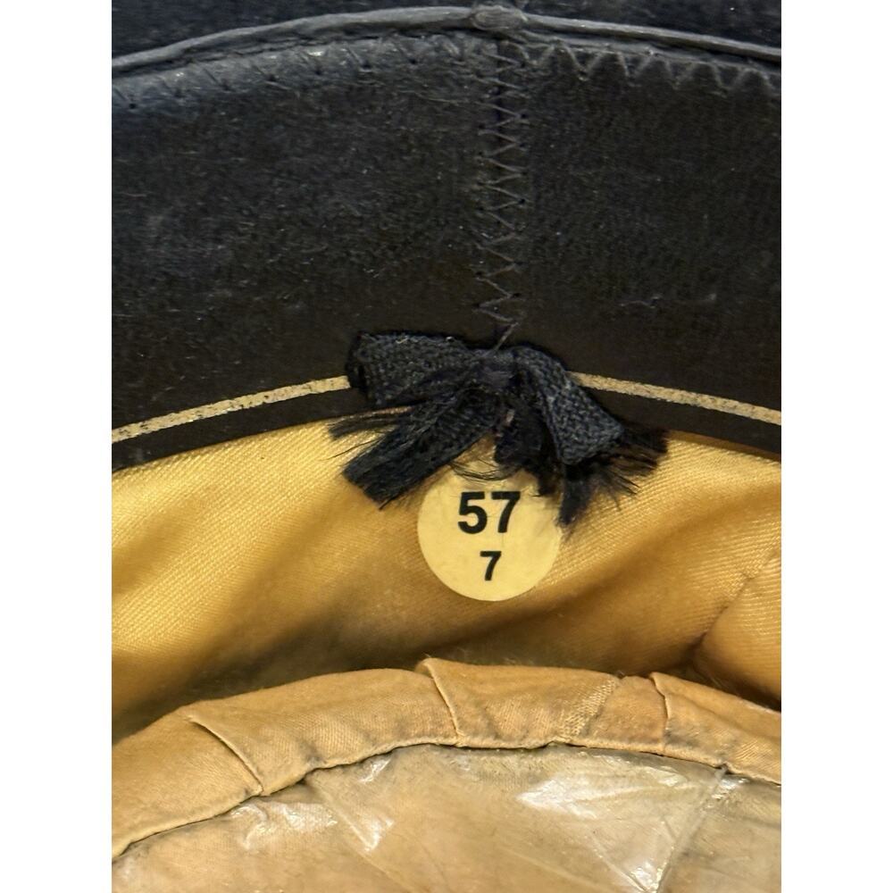 Australian Outback Collection Mens Black Genuine Leather Cowboy Hat Size 7 57 - Picture 11 of 12